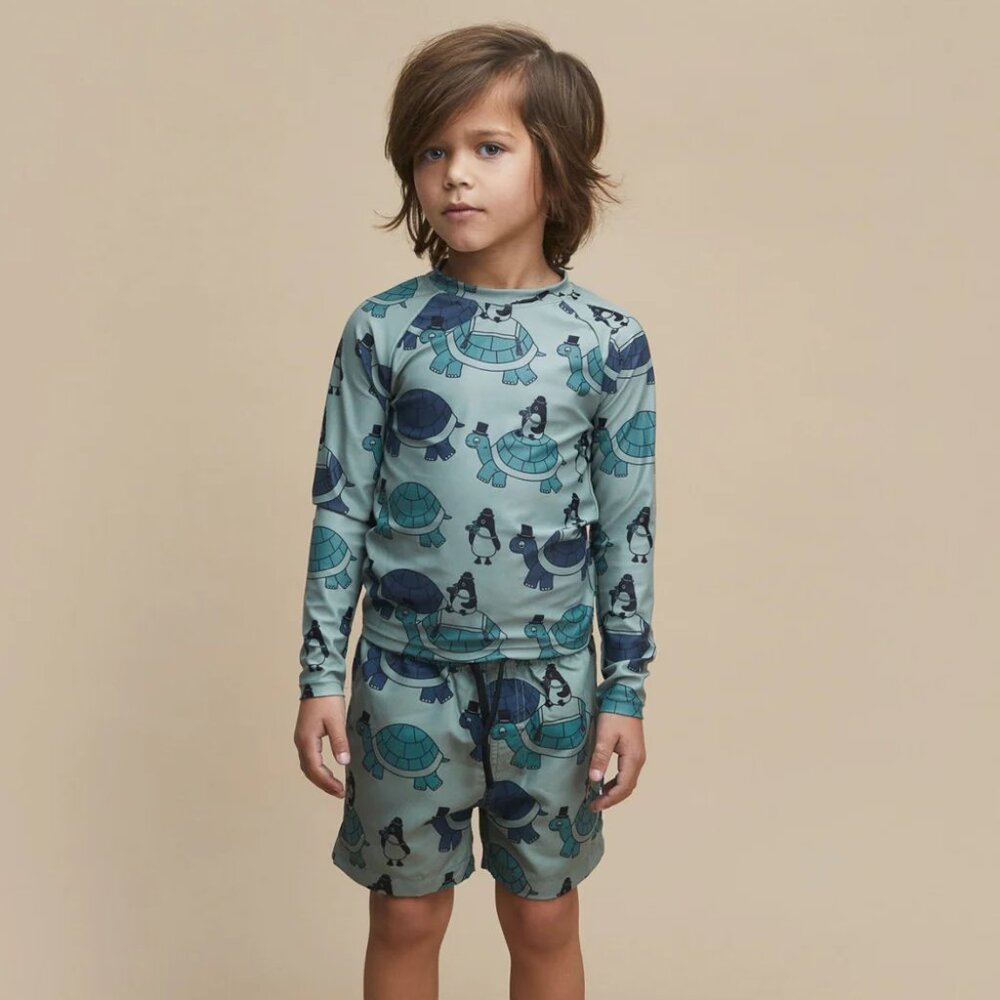 Huxbaby Turtle Print Rashguard